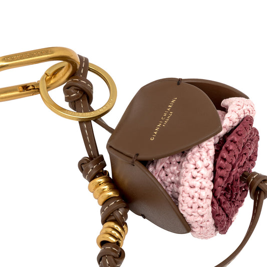Gianni Chiarini PORTACHIAVI AD ANELLO Donna PC STRAW FLOWER