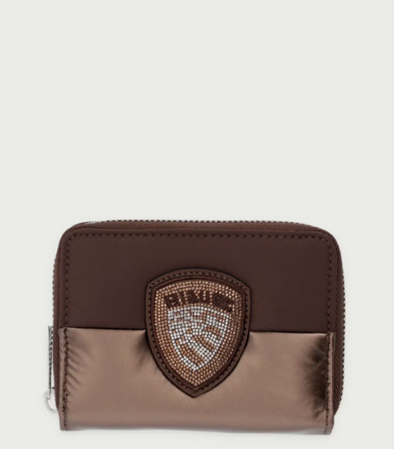 BLAUER PORTAFOGLIO ZIP AROUND Donna F6PALM03/PAD